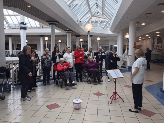 Halas Homes Sing and Sign group