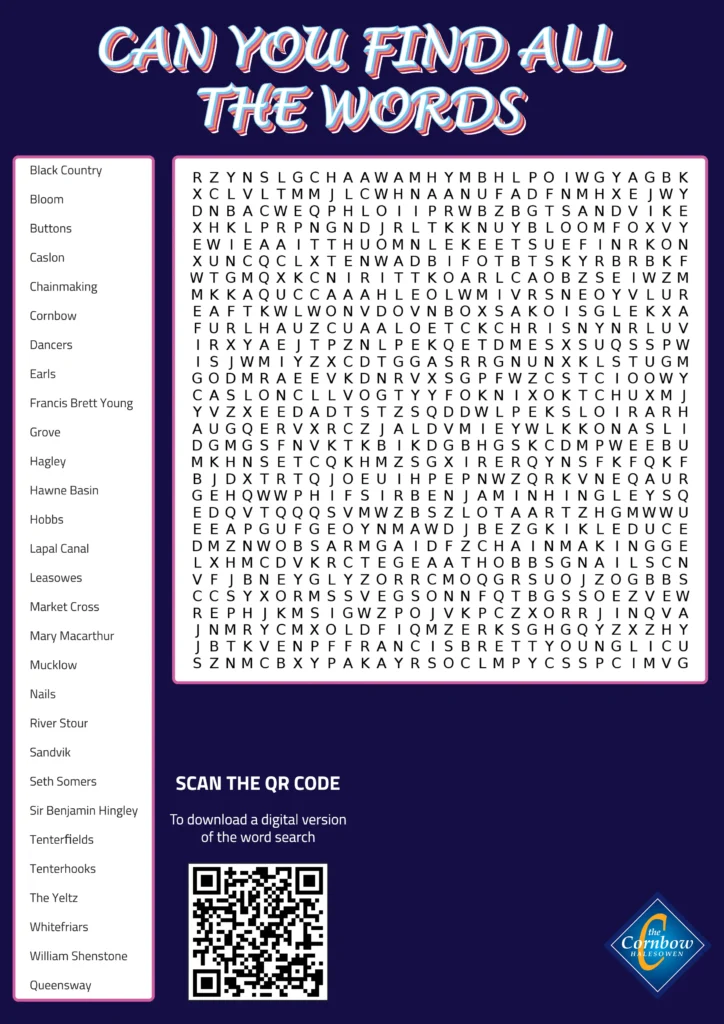 Cornbow Wordsearch